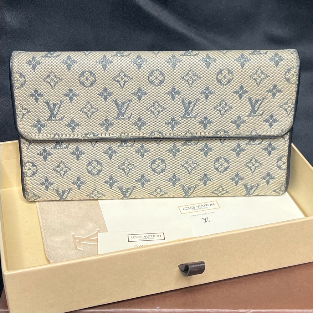 Louis Vuitton Monogram Mini Lin Porte Tresor International Wallet FULL INCLUSION